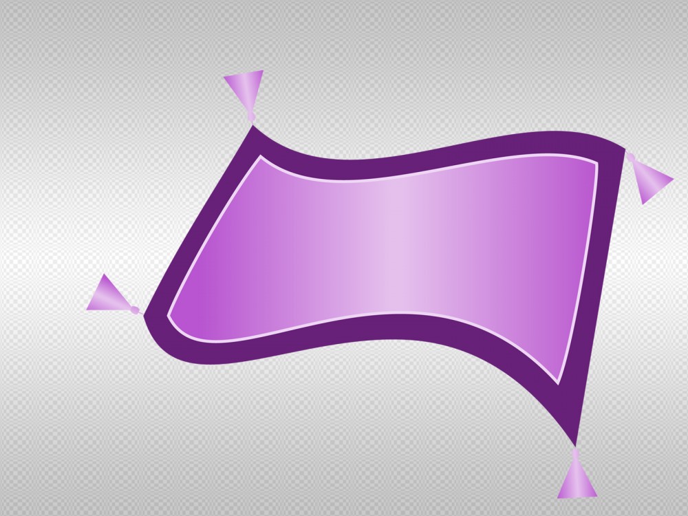 Magic Carpet PPT Backgrounds - Cartoon, Purple - Powerpoint ...