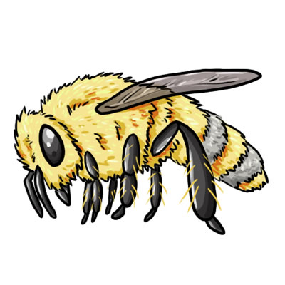 FREE Bee Clip Art 7 (