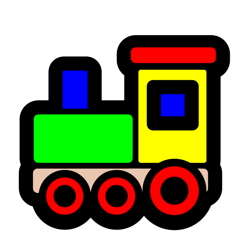 Clipart - Toy train icon