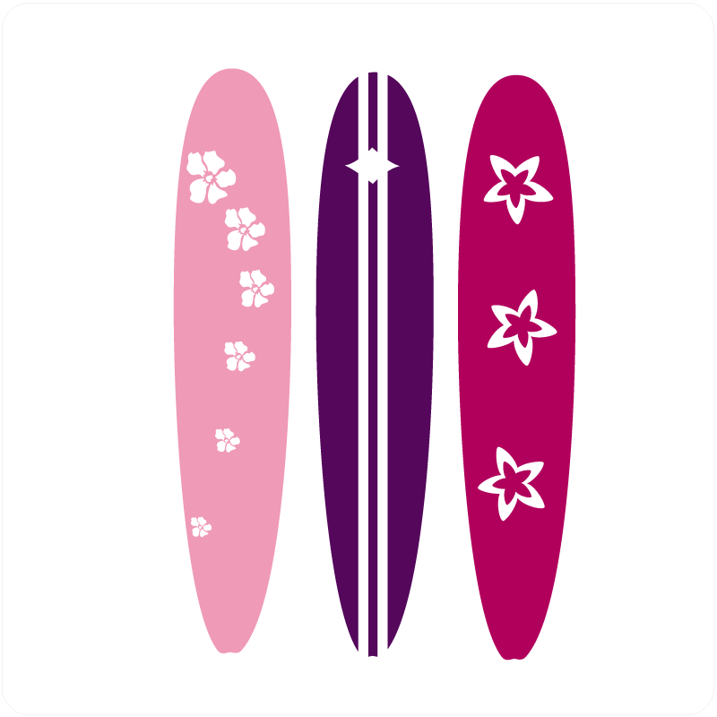 Surfboard Set Ideal for Interior Decorating