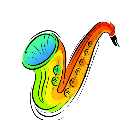 cartoon clipart of musical instruments - photo #8