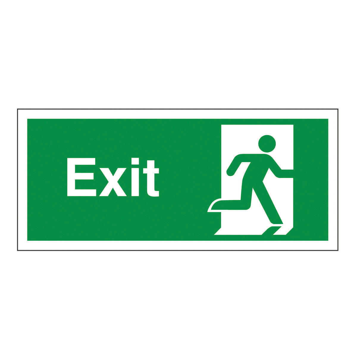 Exit Man Right Safety Signs - British Standard Fire Exit Sign from ...