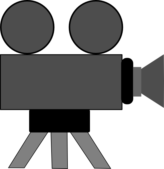 Movie Camera clip art - vector clip art online, royalty free ...