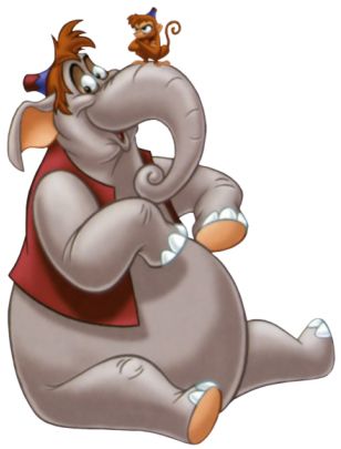 ABU AS MONKY & ELEPHANT ~ Aladdin, 1992 | My Elephants & | Pinterest