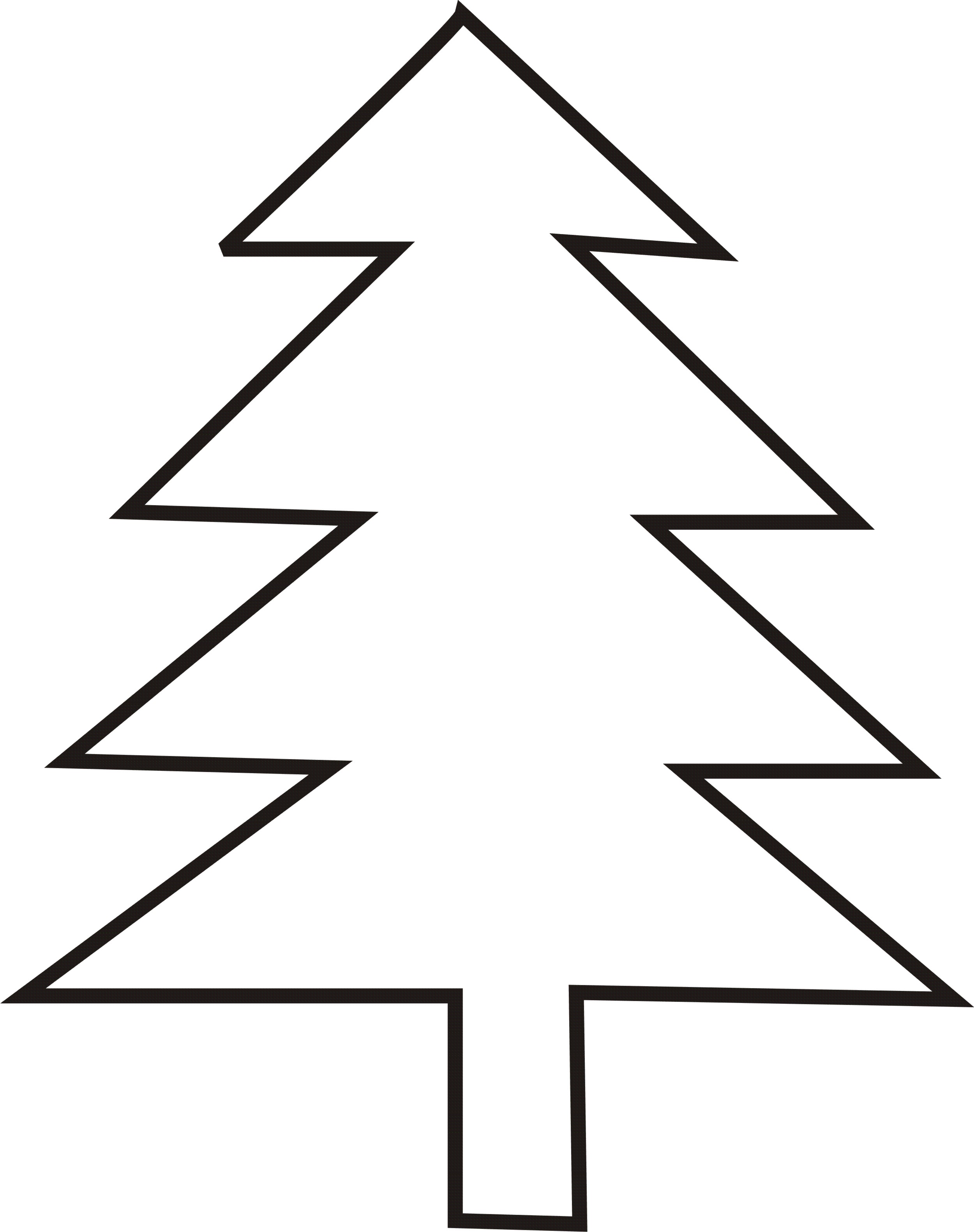 Free Printable Christmas Tree Outline