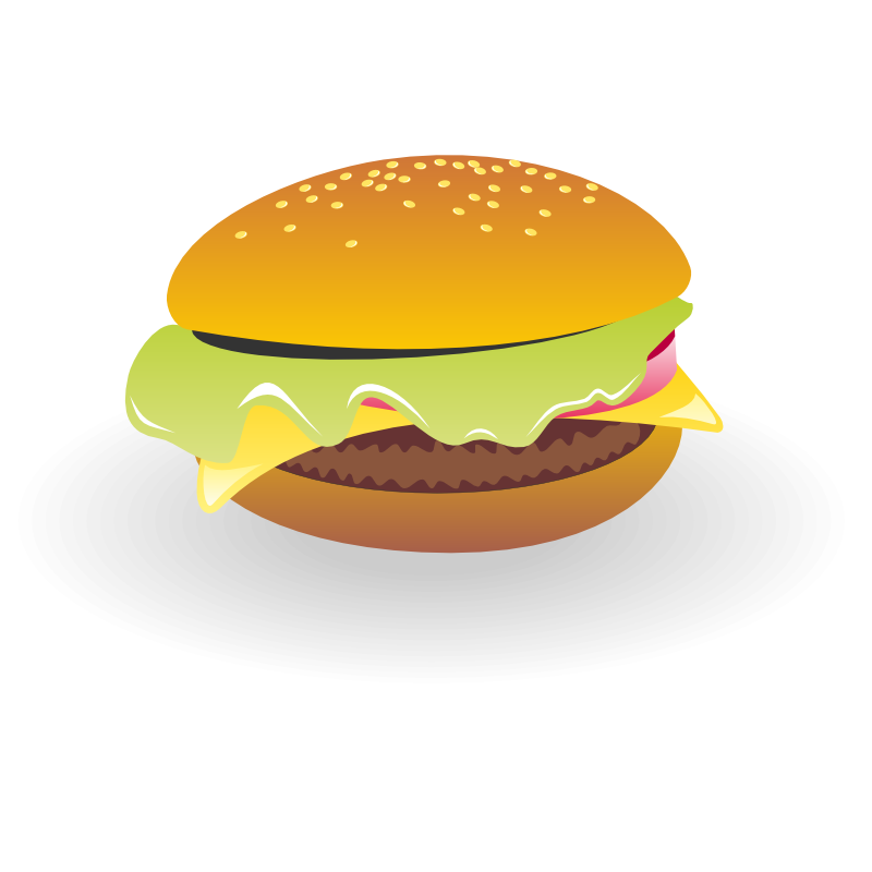 Clipart - Cheeseburger vector