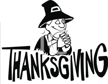 Thanksgiving Food Clip Art Black And White