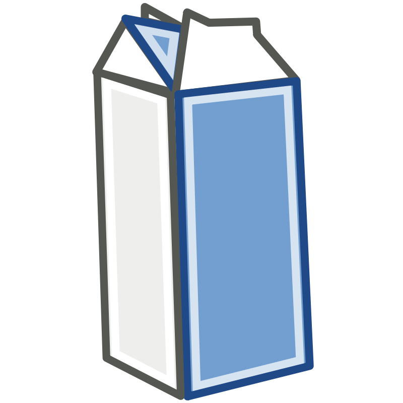 Free Stock Photos | Illustration of a carton of milk | # 14359 ...