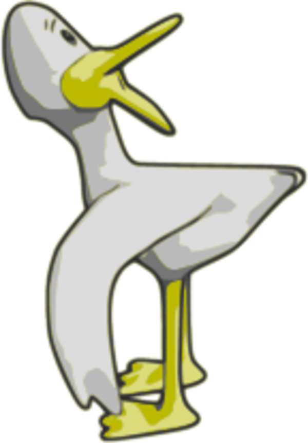duck comic funny - vector Clip Art