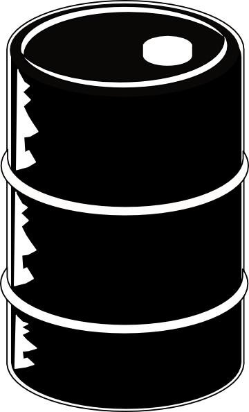 Oil Barrel Black clip art - vector clip art online, royalty free ...