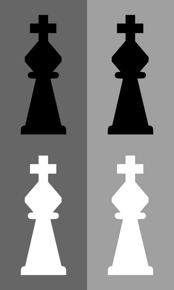 OnlineLabels Clip Art - 2D Chess Set - King