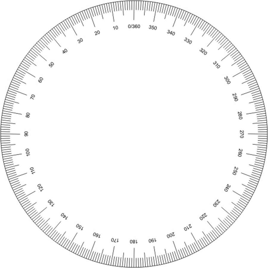 Printable 360 Protractor - ClipArt Best