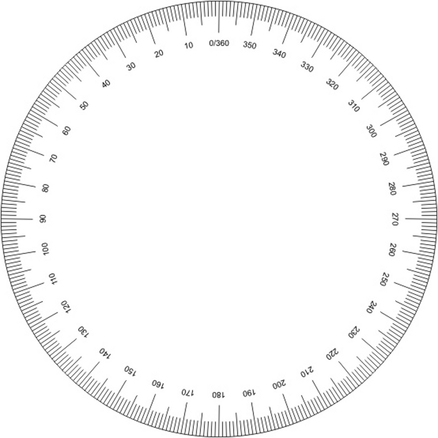 Printable Protractor 360 Cliparts co