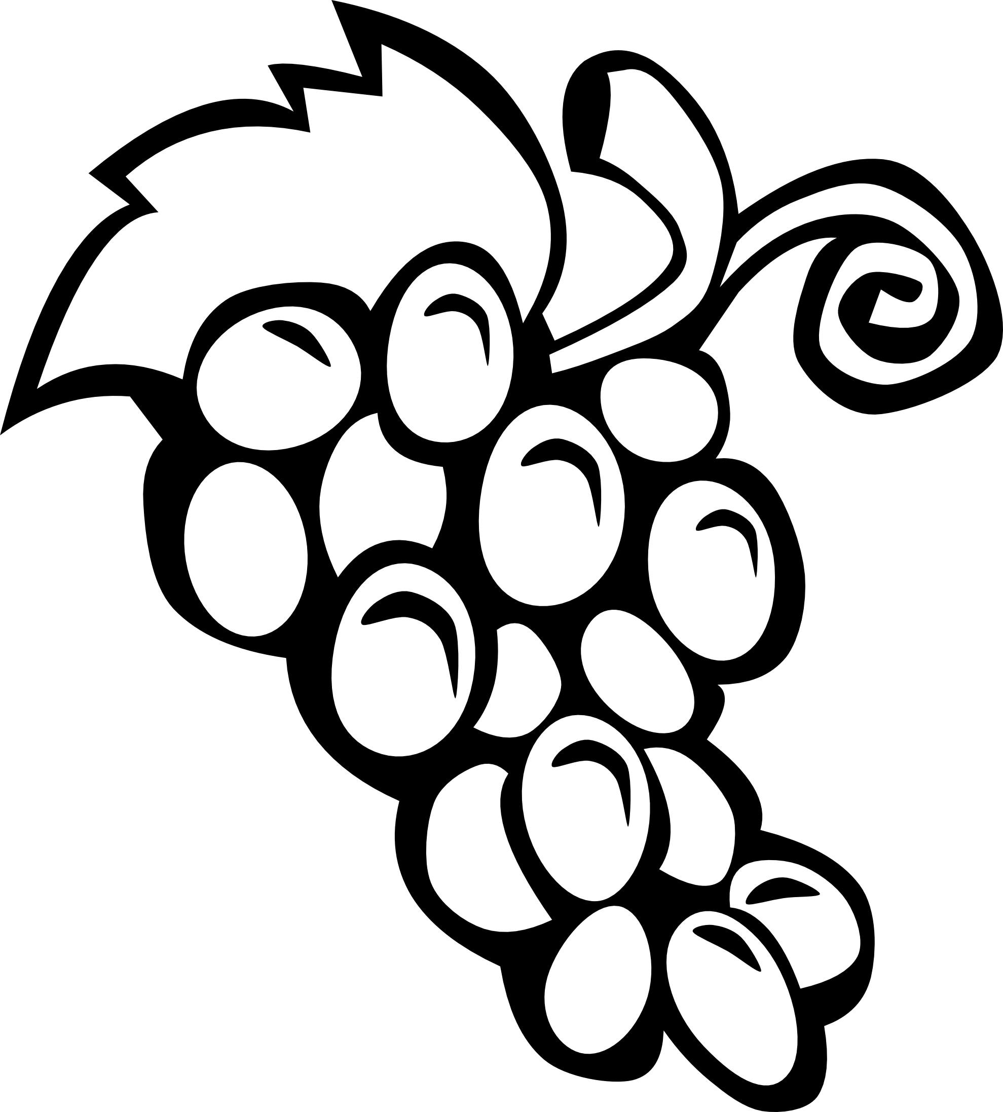 Black And White Fruit Clipart | Clipart Panda - Free Clipart Images