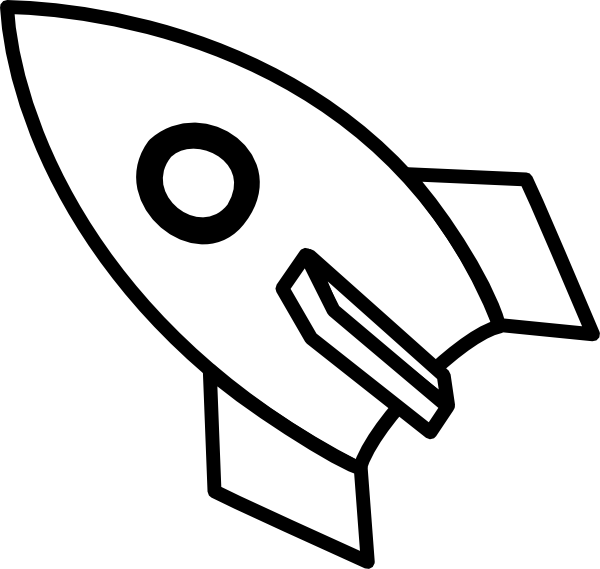 Rocket Clipart Black And White - ClipArt Best
