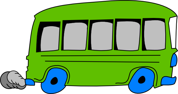 Green Bus clip art - vector clip art online, royalty free & public ...