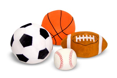 Sports Balls In A Mesh Bag Plush Toys The Butterfly Boutique ...