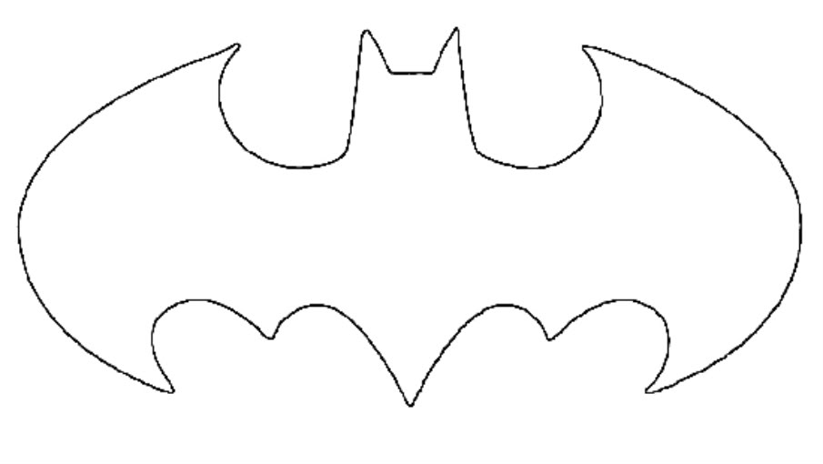 batman signal stencil 3.5x4