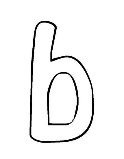 b graffiti letter lowercase coloring pages - photo #16