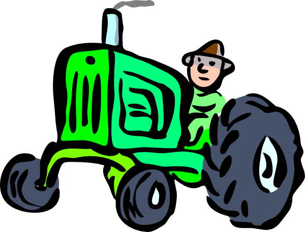 green tractor clipart - photo #11