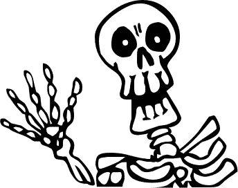 Free Halloween Images - Skeletons and Skulls 2 - Free Clipart