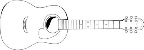 Acoustic Guitar Clip Art 3 | Free Vector Download - Graphics ...