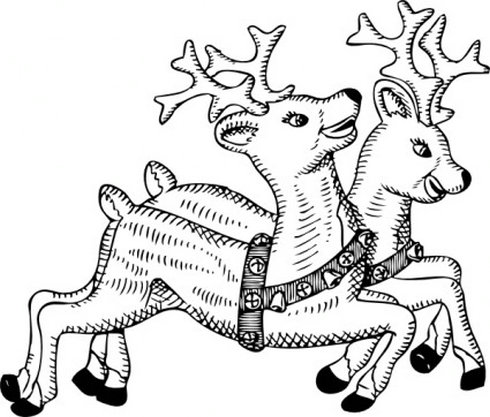 Reindeer Clip Art | Free Vector Download - Graphics,Material,EPS ...