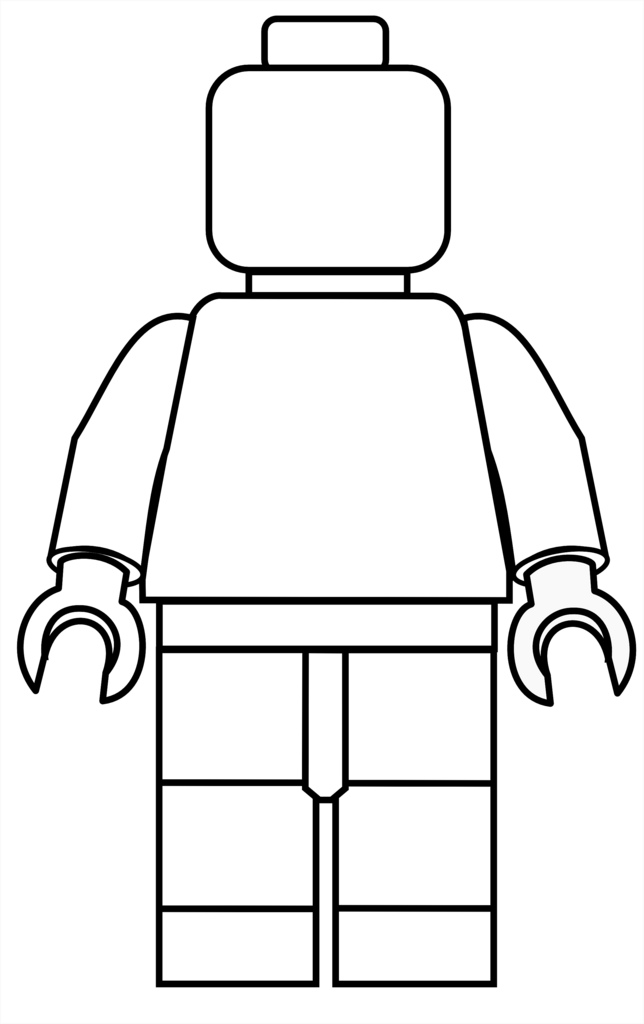Lego Guy outline | Lego People | Pinterest