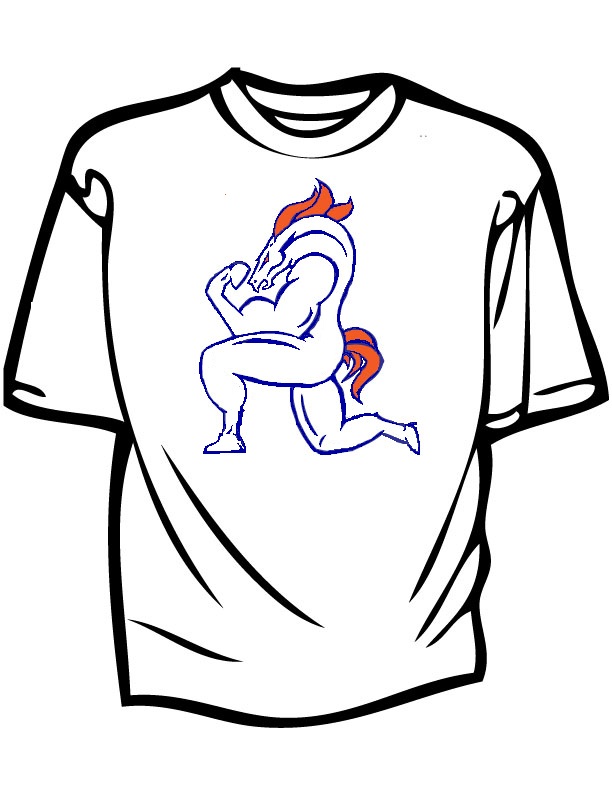 Bronco's Horse Tebowing t-shirt