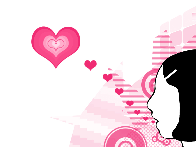 Pink Hearts Wallpaper by xmagenta on deviantART