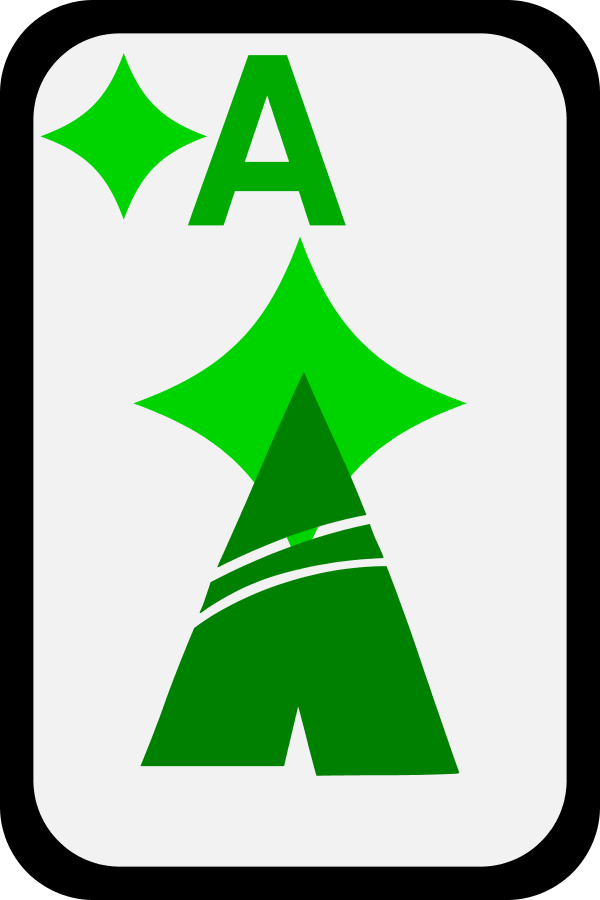 Ace of Diamonds - vector Clip Art