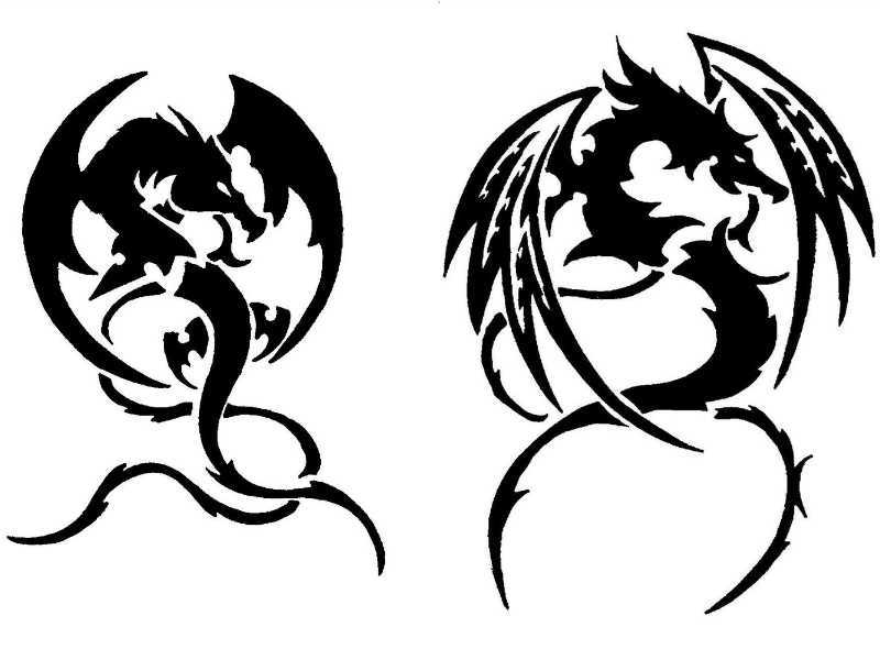 Black And White Dragon Art - ClipArt Best