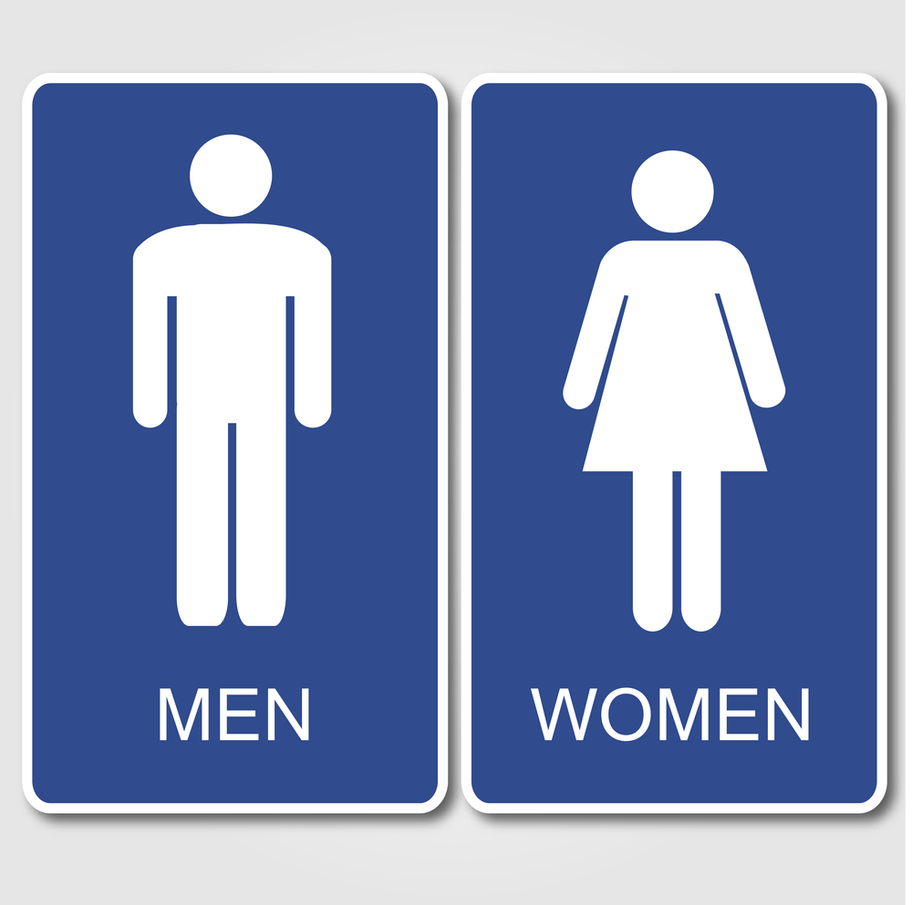 Unisex Bathroom Signs Bigstock Restroom Signs Illustration ...