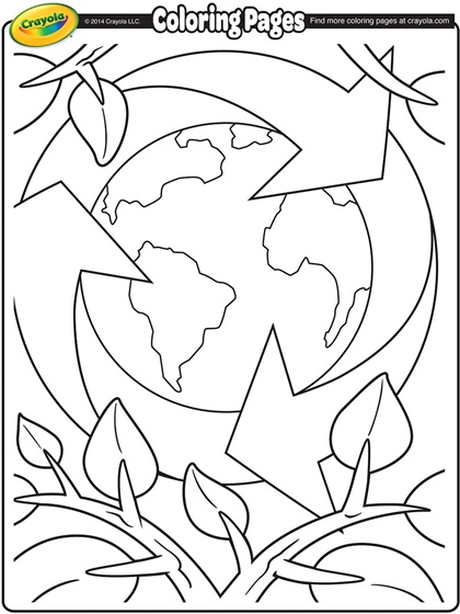Recycling Coloring Pages For Kids | warnai.net