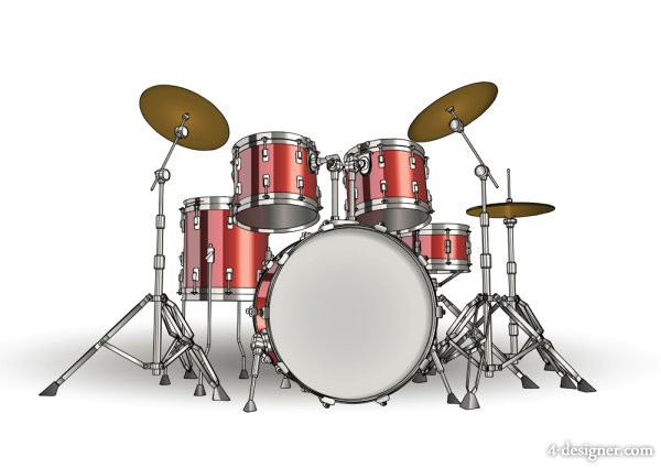 4-Designer | Beautiful drums musical instruments of the material ...
