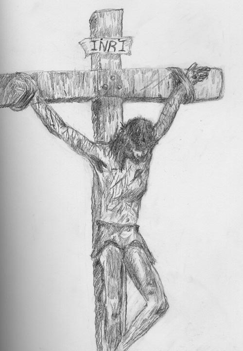 Crucifixion Of Jesus Drawing Wallpapers | Img Need