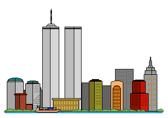 City Skylines - New York City Twin Towers Skyline