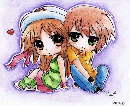 Cute Cartoon Couple - Cliparts.co