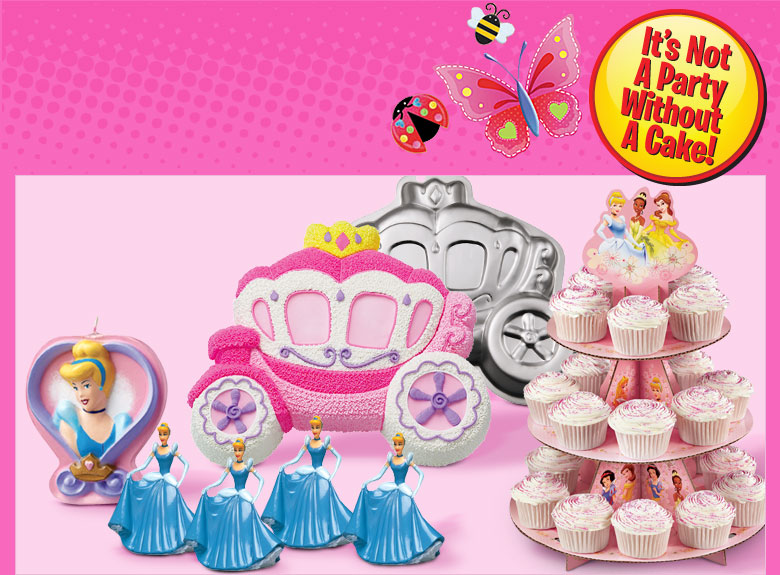 Girls Birthday Cake & Cupcake Supplies - Cupcake & Cake Toppers ...