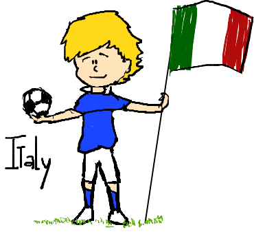 Italy: cartoon soccer player - by CeciliaBohemien on DeviantArt