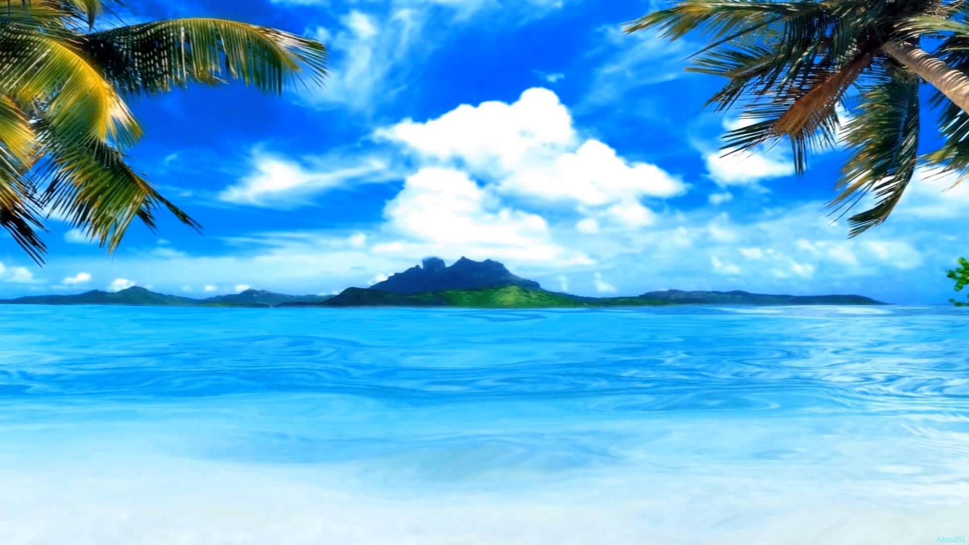 Wonderful Island Beach - Animated Wallpapers - YouTube