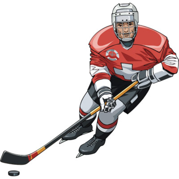 Hockey Player | Free Images at Clker.com - vector clip art online ...