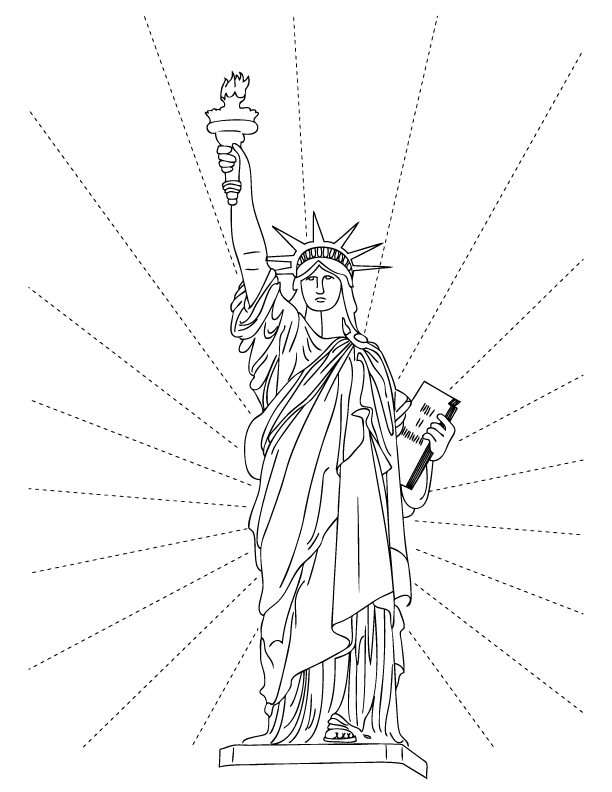 Statue Of Liberty Coloring Pages - Free Printable Pictures ...