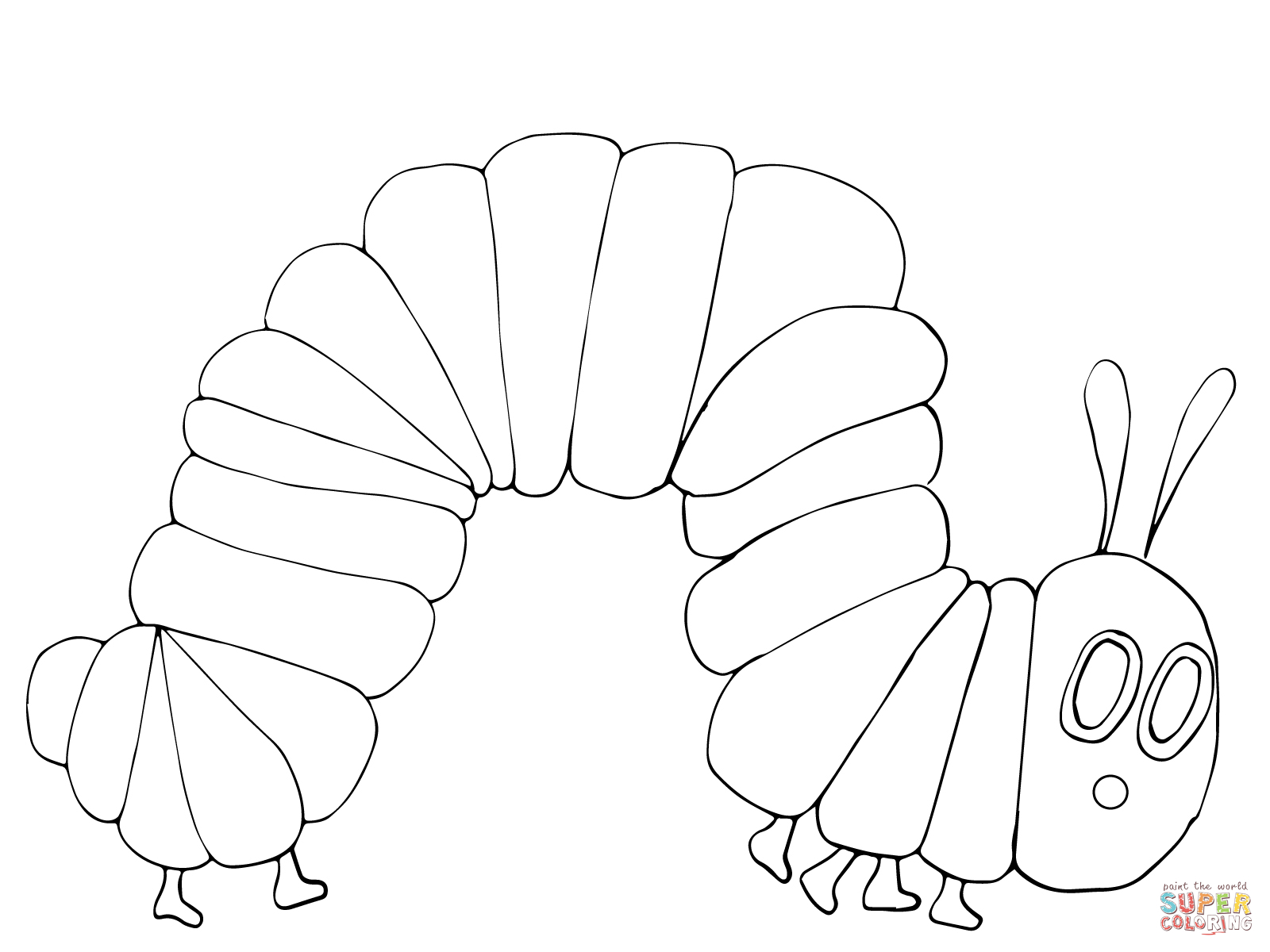 Very Hungry Caterpillar Coloring page | Free Printable Coloring Pages