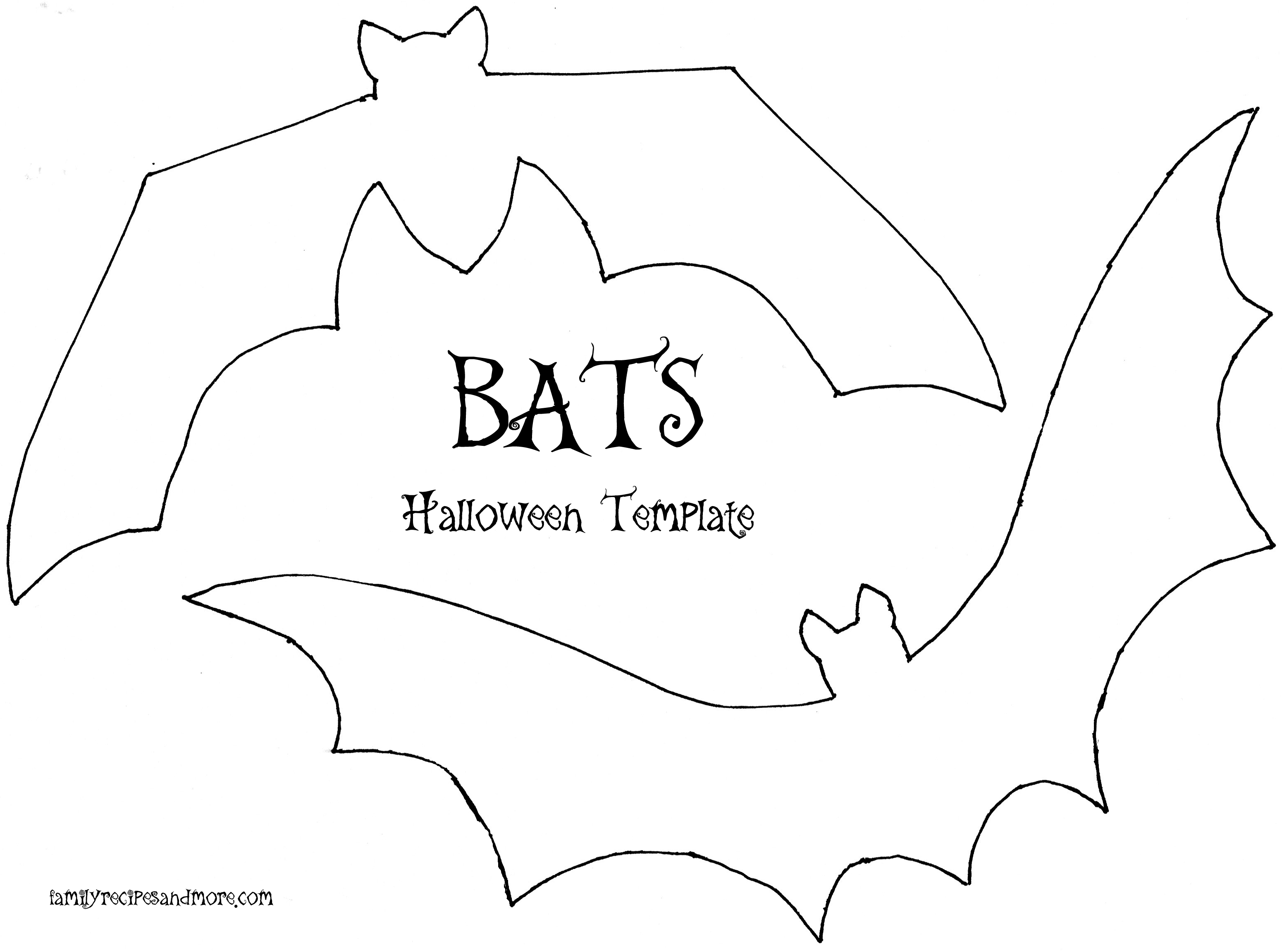 Bat Template Cliparts co