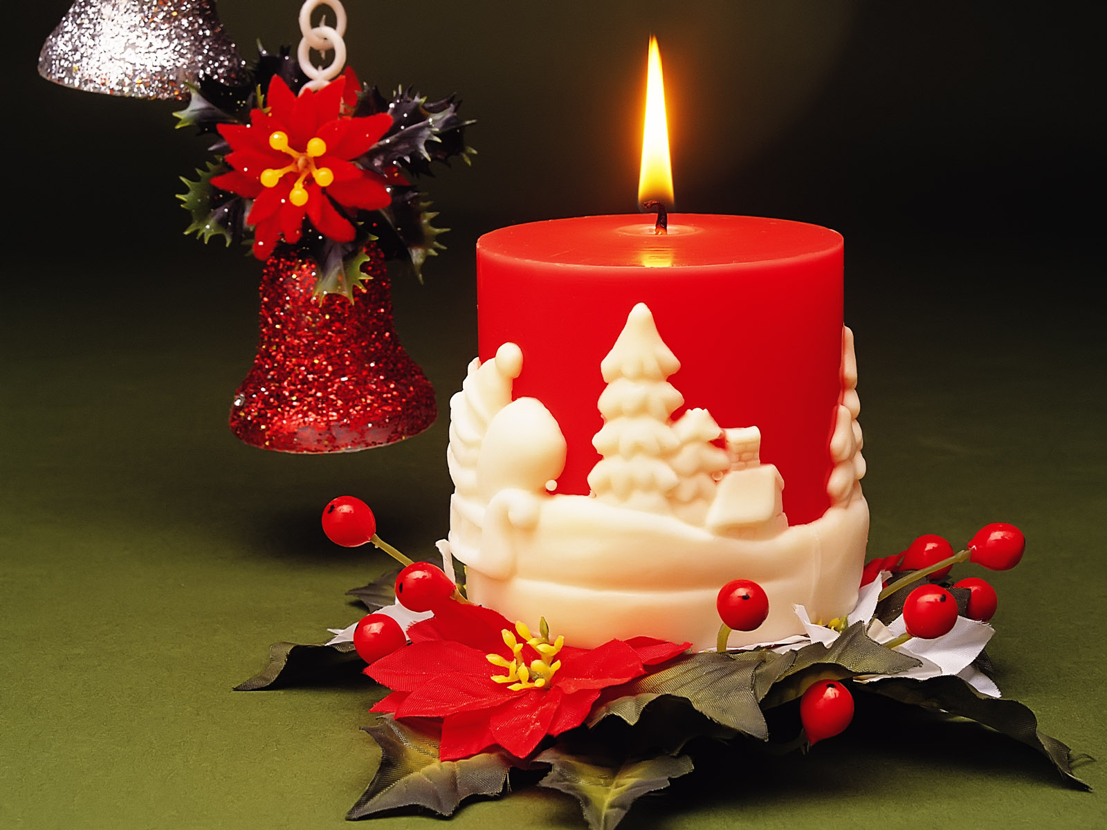 45 Amazing New Year Christmas Candle HR Wallpapers 1600x1200 | HR ...