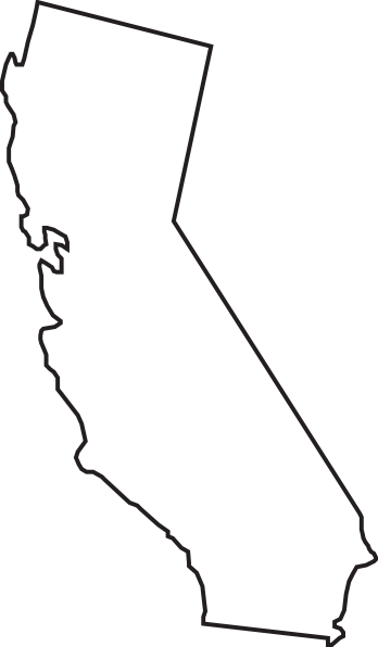 California State Outline Clip Art clip art - vector clip art ...
