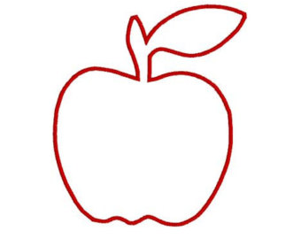applique apple – Etsy