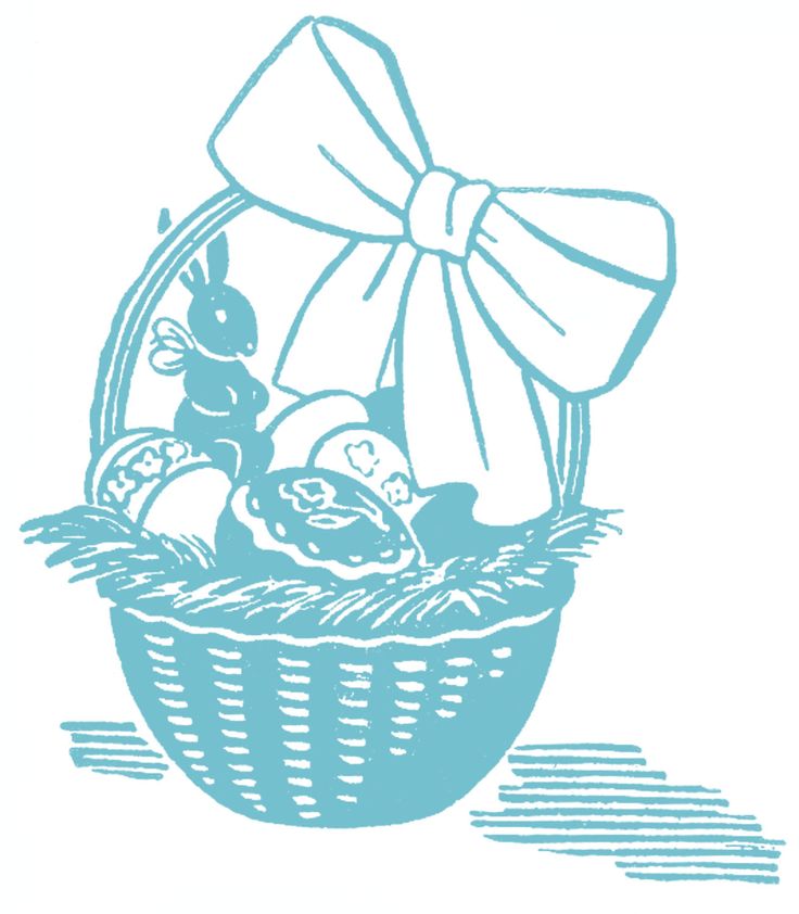 Stock Images - Retro - Easter Baskets