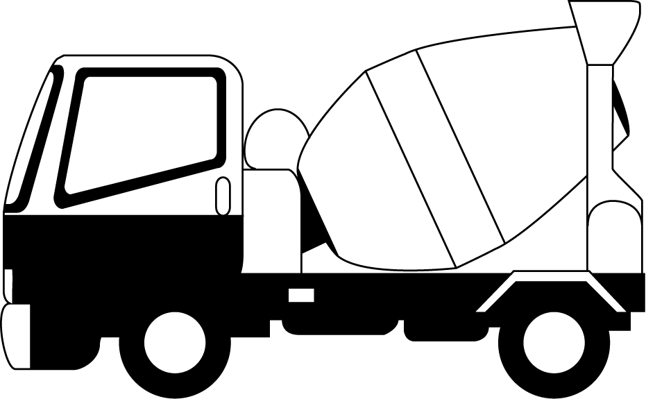 free black and white truck clipart - photo #47